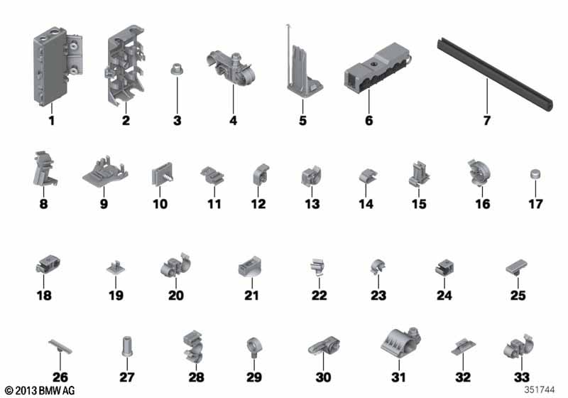 Various cable holders