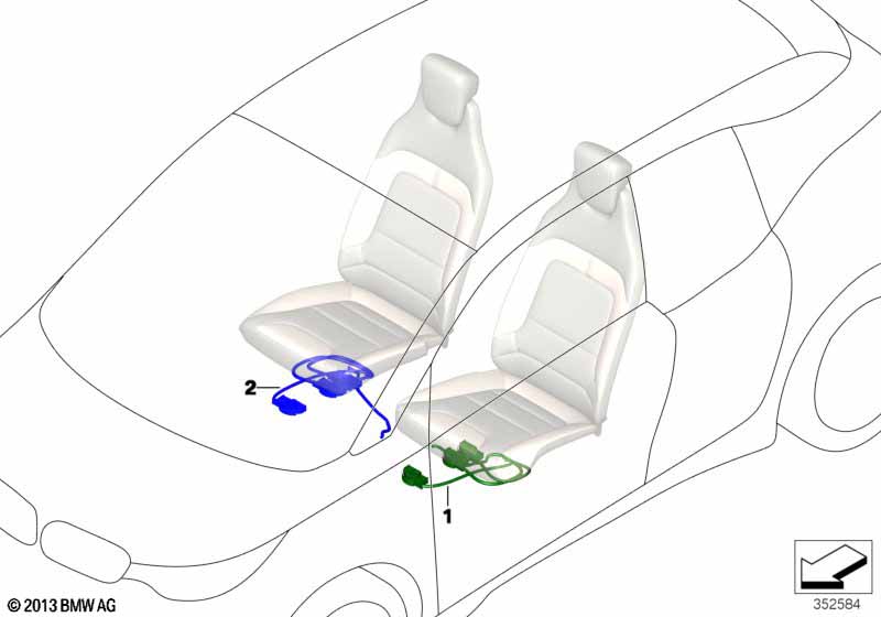 Wiring set seat