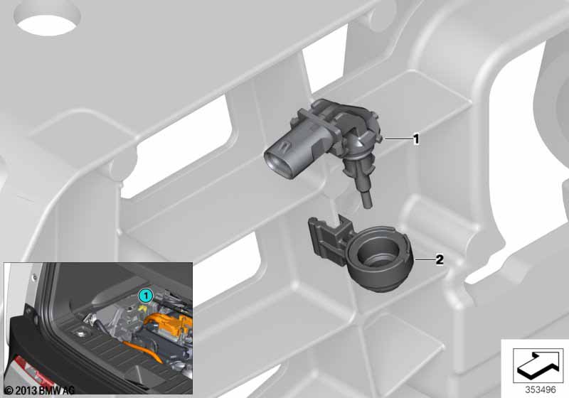Original bmw i3 auto placa de identificación en vehículos de matrícula tamaño 81852355512 2355512