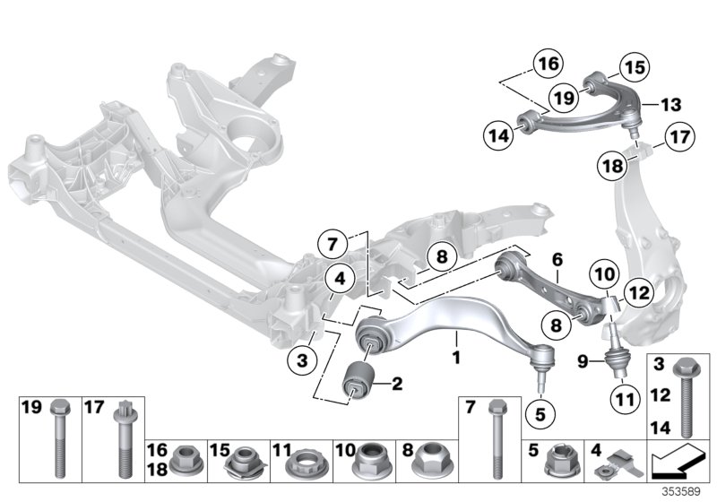 Genuine BMW 31126777730 Tension Strut With Hydraulic Mount,Right (Inc. 750LdX, 535iX & 550iX 4.0) | ML Performance UK Car Parts