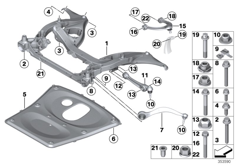 Genuine BMW 31122284976 Right Tension Strut With Rubber Mounting (Inc. M5 & M6) | ML Performance UK Car Parts