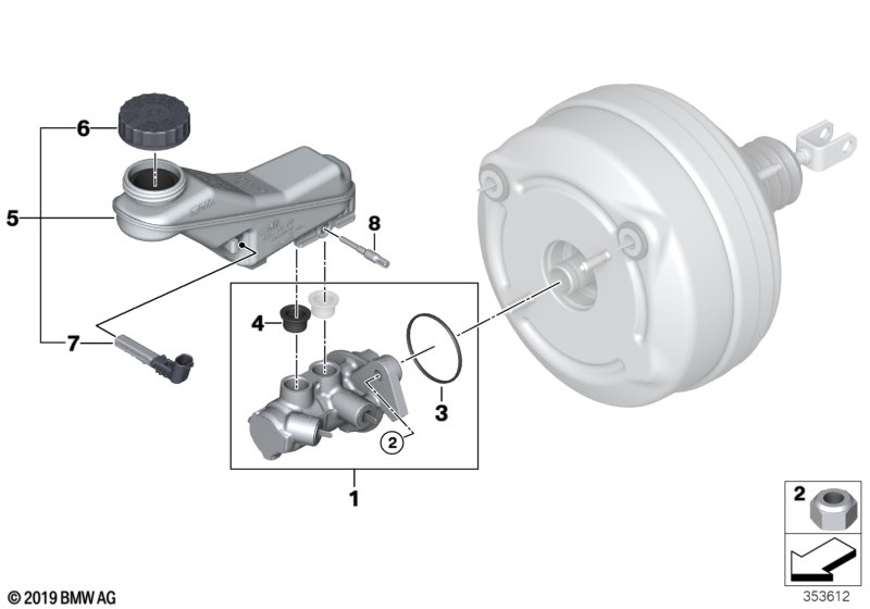 Genuine BMW 34336858915 Expansion Tank With Warning Switch (Inc. i3s 94Ah Rex, i3 120Ah Rex & i3s 120Ah) | ML Performance UK Car Parts
