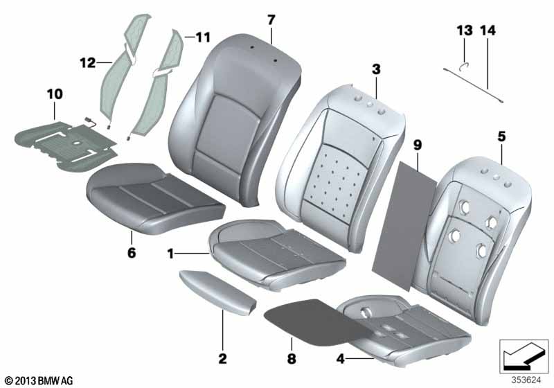 Genuine BMW 52107844475 F10 Seat Heater, Seat Cushion (Inc. M5) | ML Performance UK Car Parts