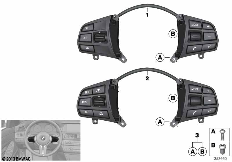 Switch, strng wheel, multifunction, base