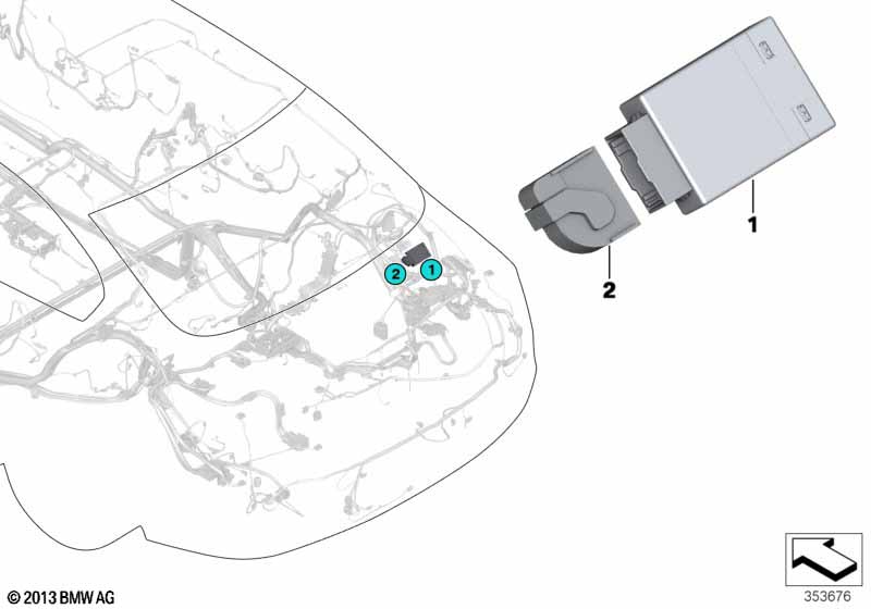 Control unit for trailer module