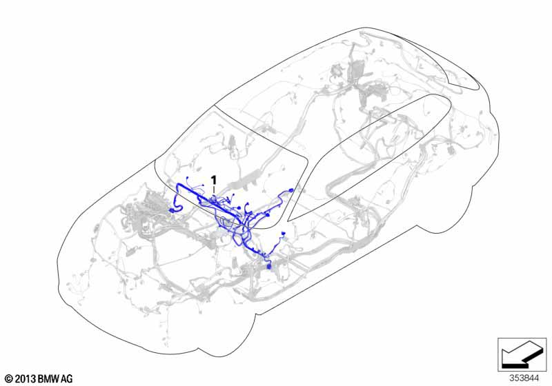 Genuine BMW 61129859751 F40 Wiring Harness, Instrument Panel (Inc. 116d, M135iX & 118d) | Duco Car Parts UK Car Parts