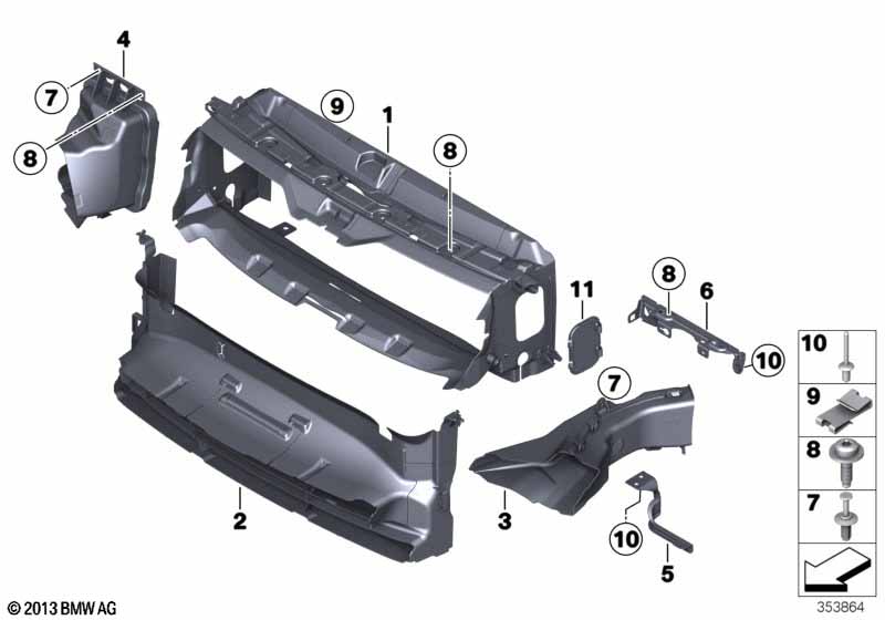 Genuine BMW 51748054230 F30 F31 Air Duct, Brake, Right M (Inc. 328d, 330i & 335i) | Duco Car Parts UK Car Parts