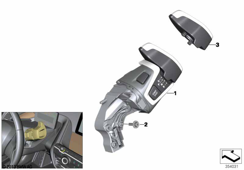 Genuine BMW 61316999578 Gear Selector Switch (Inc. i3s 94Ah Rex, i3 120Ah Rex & i3s 94Ah) | ML Performance UK Car Parts