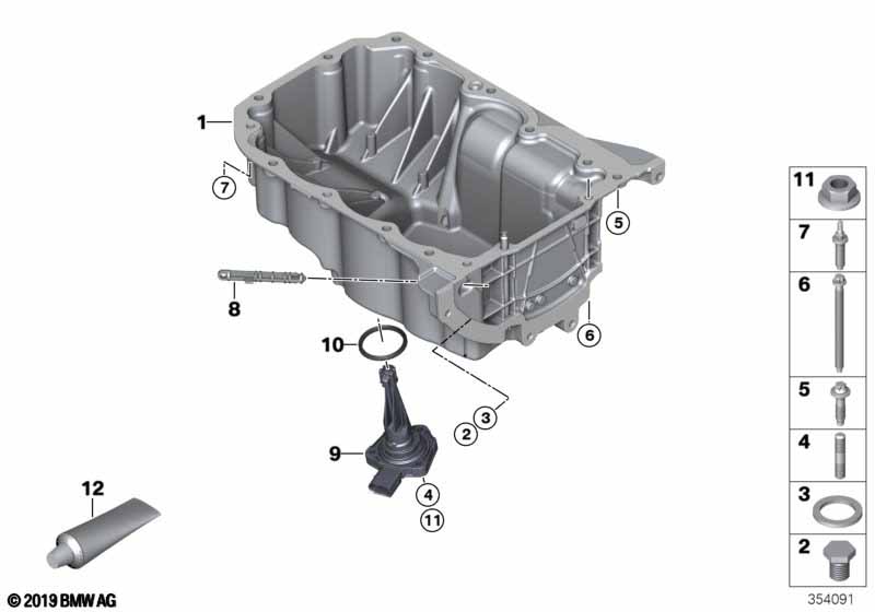 Genuine BMW 11137643521 Oil Pan (Inc. i8) | ML Performance UK Car Parts