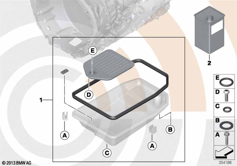 Fluid-change kit, autom. transmission
