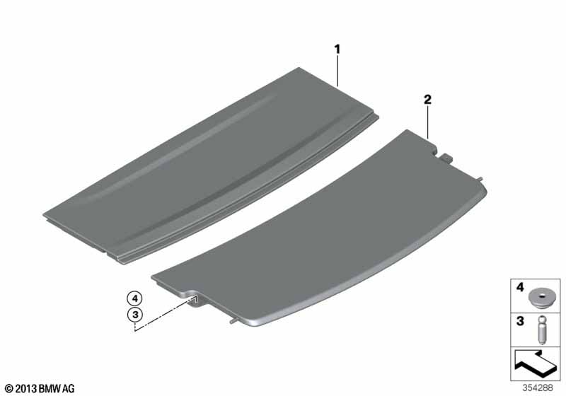 Rear window shelf