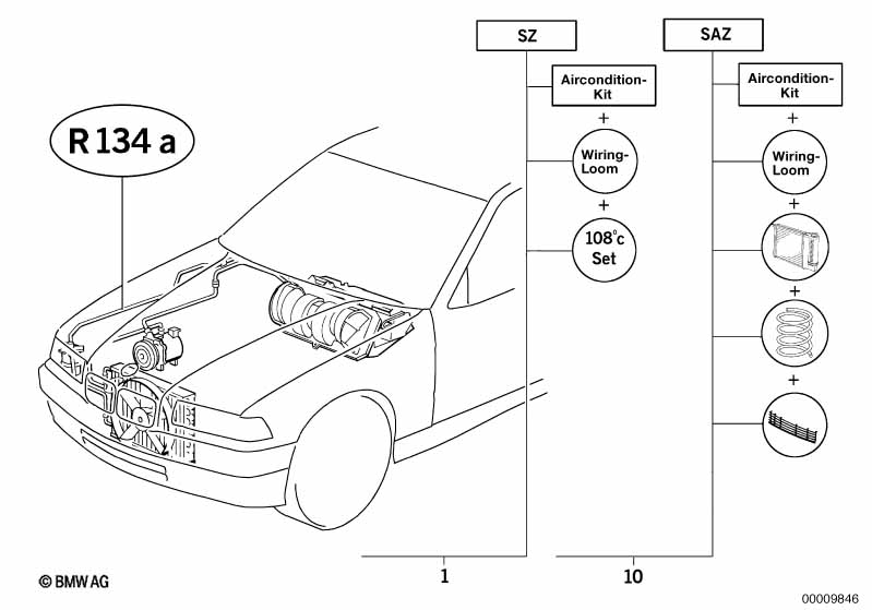 Air conditioning system R134A