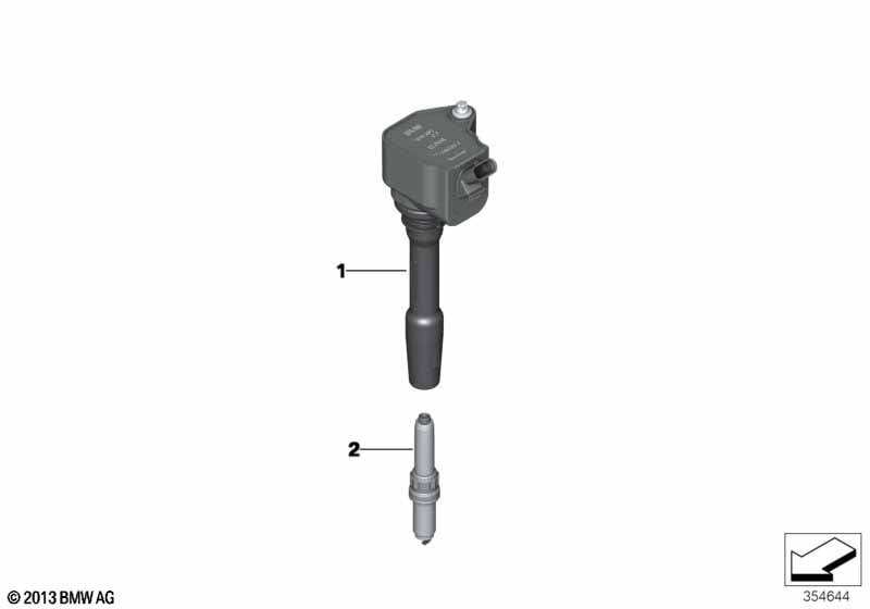 Ignition coil/spark plug
