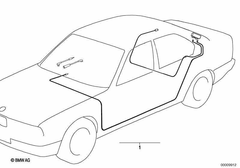 Rear window antenna