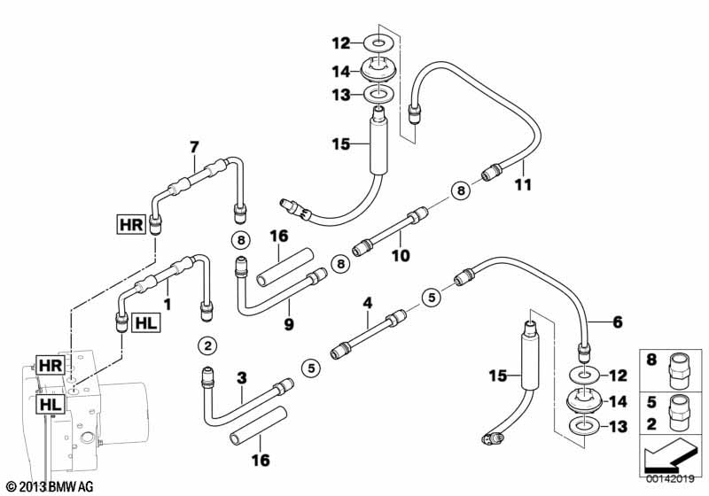Genuine BMW 34326785139 E64 E63 E60 Pipe (Inc. 650i, 528xi & 523i) | ML Performance UK Car Parts