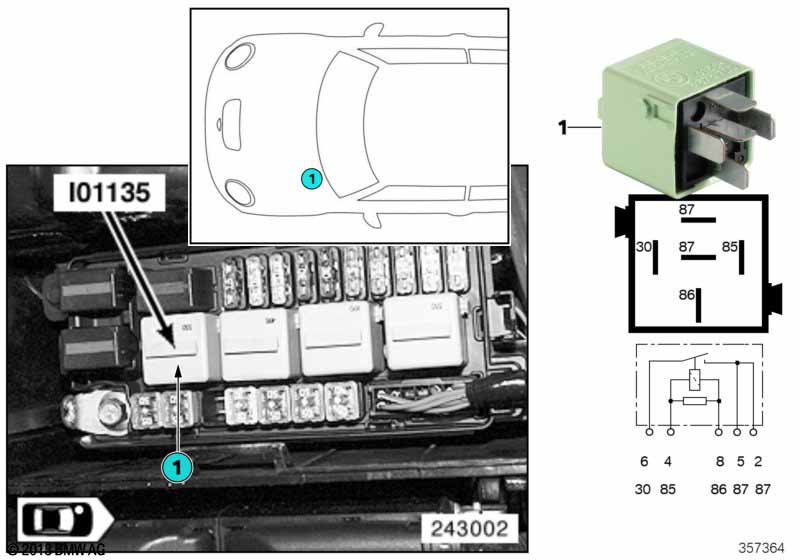 Relay for electric fan, stage 2 I01135