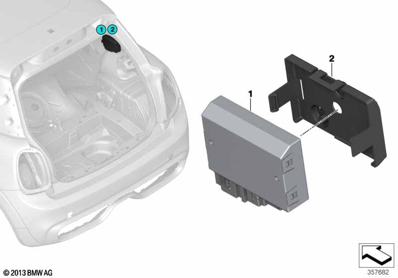 Control unit for rear carrier
