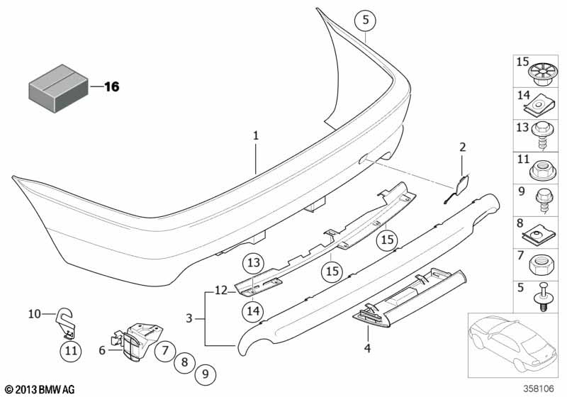 Genuine BMW 07119902267 E83 E46 Hex Head Screw With Washer ST4,8X 9-C-Z2 (Inc. 320i, M3 CSL & 316i 1.9) | ML Performance UK Car Parts