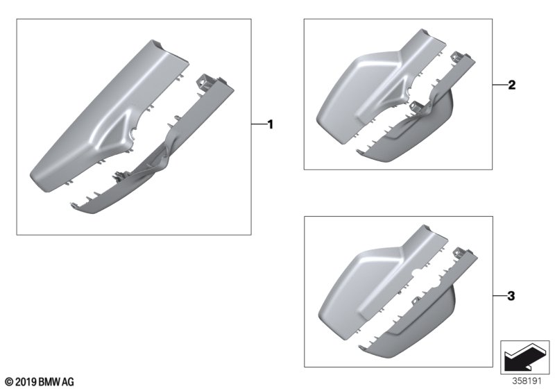 Genuine BMW 51169323835 Set Of Covers Mirror Baseplate (Inc. i8) | ML Performance UK Car Parts
