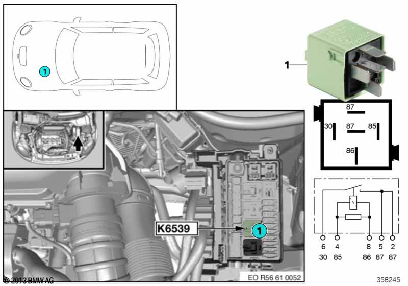 Relay for PCV heater K6539