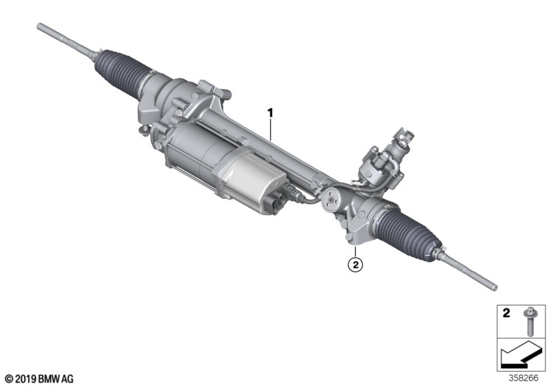 Genuine BMW 32106889423 I15 I12 Exch. Steering Box, Electr. TKP (Inc. i8) | ML Performance EU Car Parts