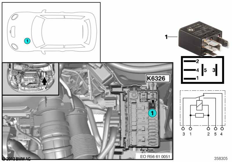 Relay, relief, Terminal 15 K6326