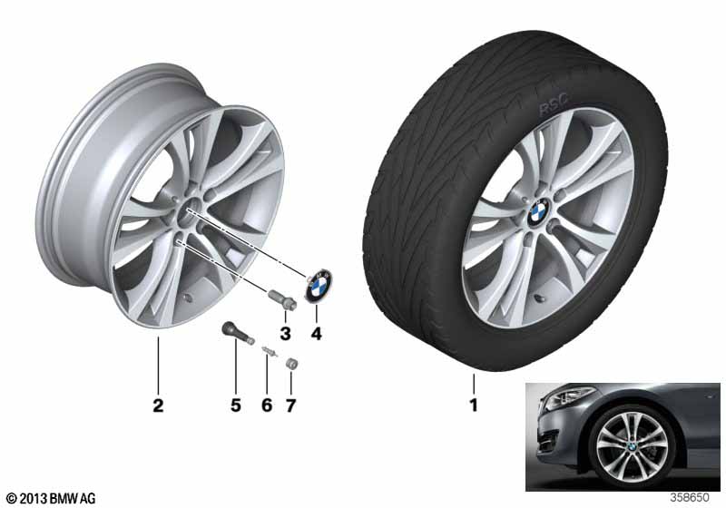 BMW LA wheel Double Spoke 384 - 18''