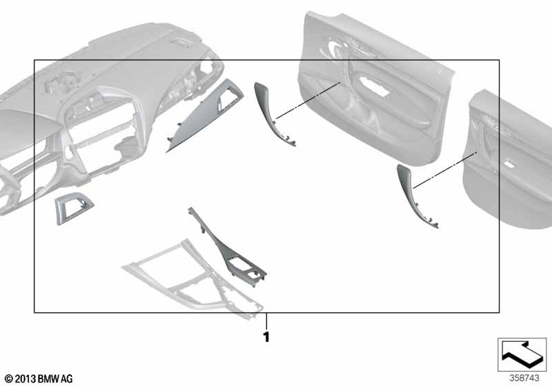 M Performance interior trim covers