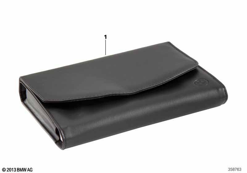 Vehicle document slipcase, BMW, embossed