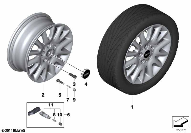 MINI LA wheel Victory Spoke 495 - 16''