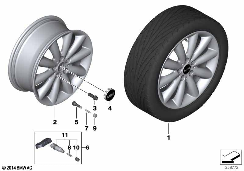 MINI lité kolo Cosmos Spoke 499 ‒ 17''