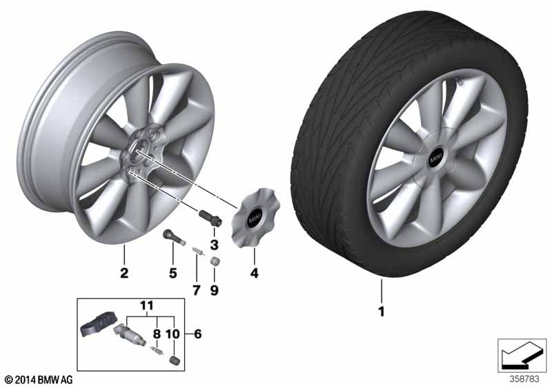 MINI lité kolo Cone Spoke 507 ‒18''