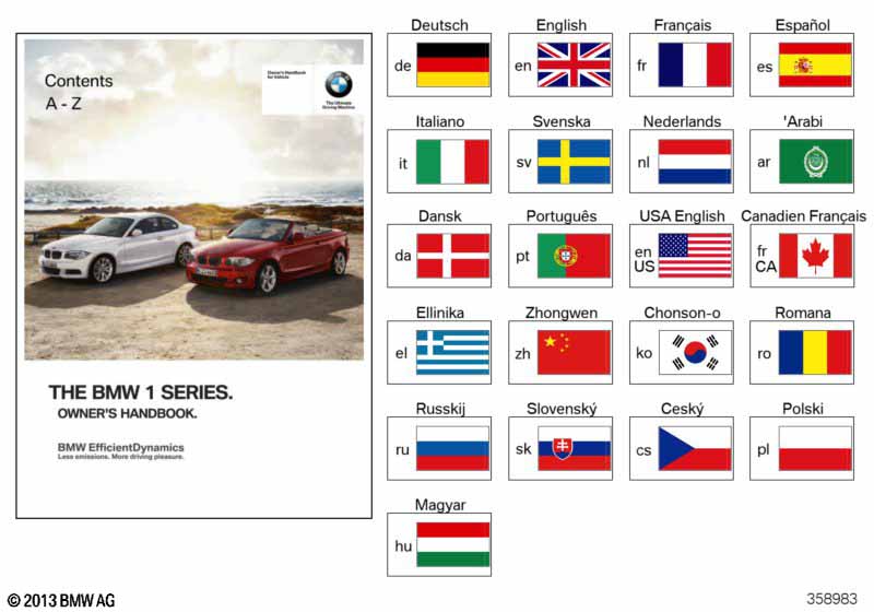 Genuine BMW 01402607745 E82 Supplementary Owner's Manual E82 M EN US, MJ 2011 (Inc. M Coupé) | ML Performance UK Car Parts