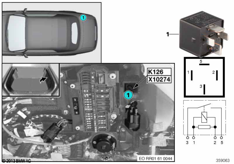 Relay, compressor, air suspension K126