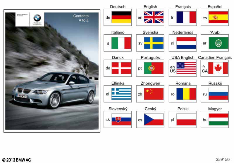 Genuine BMW 01402605729 E90 E93 E92 Suppl. Owner's Manual E90, E92, E93 M3 EN US, MJ 2011 (Inc. M3) | ML Performance UK Car Parts