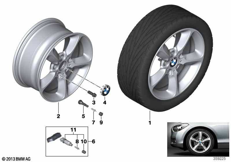 BMW LA wheel, Star Spoke 382