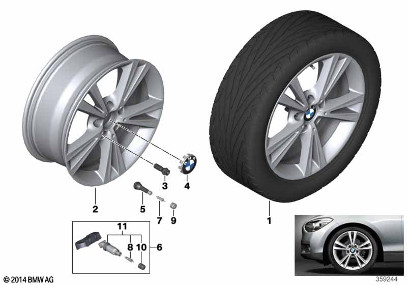 BMW LA wheel, Double Spoke 385