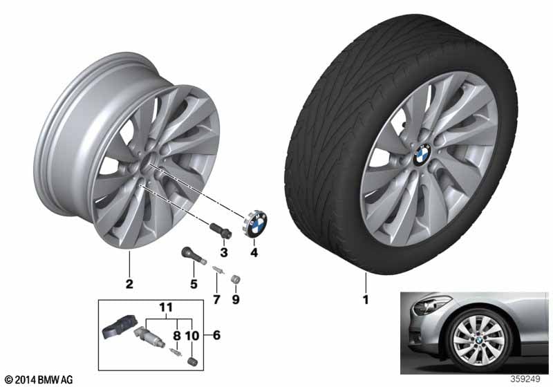 BMW LA wheel Turbine styling 381