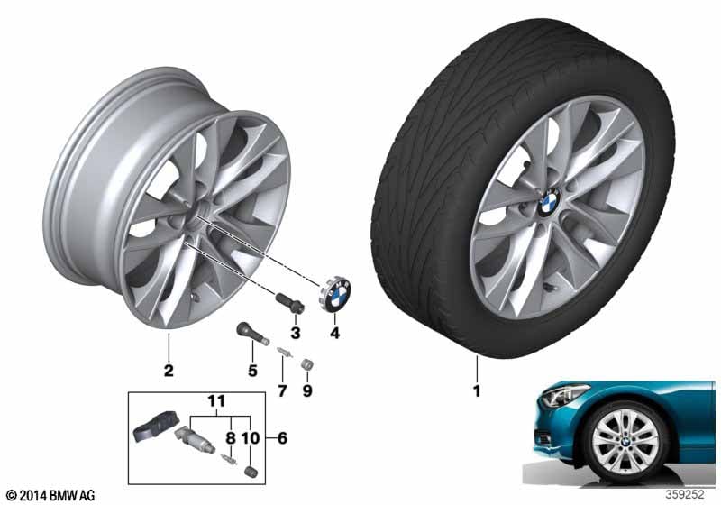 BMW LA wheel, V Spoke 412