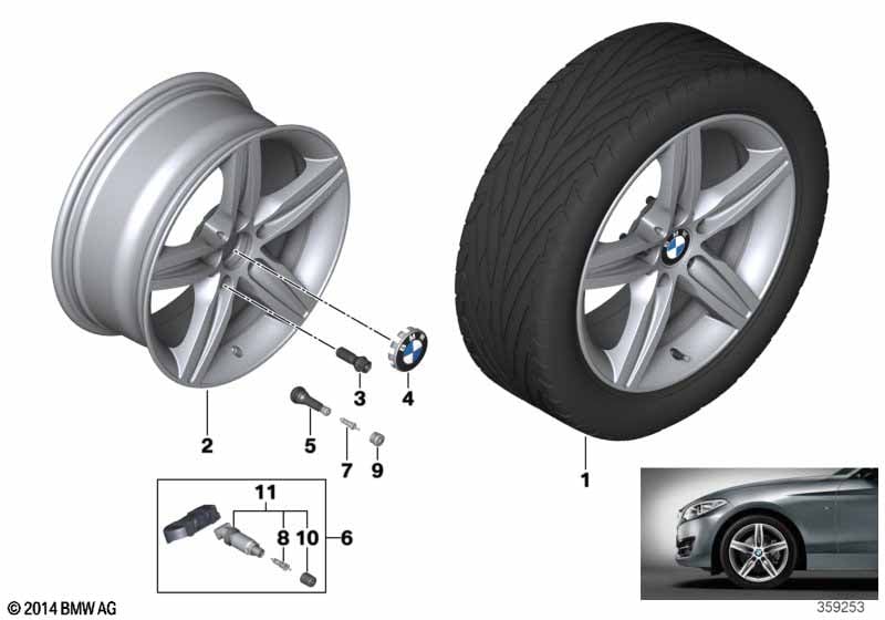 BMW LA wheel, Star Spoke 379