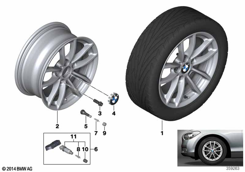 BMW LA wheel, V Spoke 378