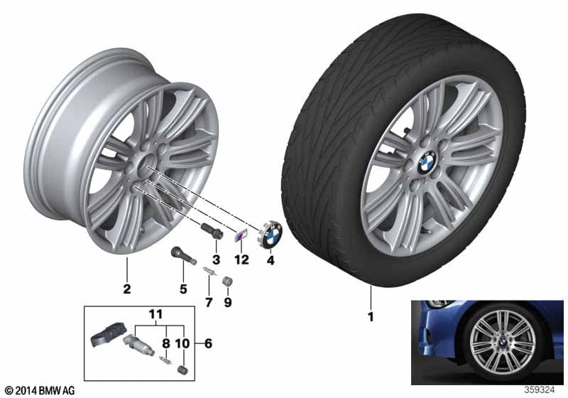 BMW LM M kollu jant 383-17''