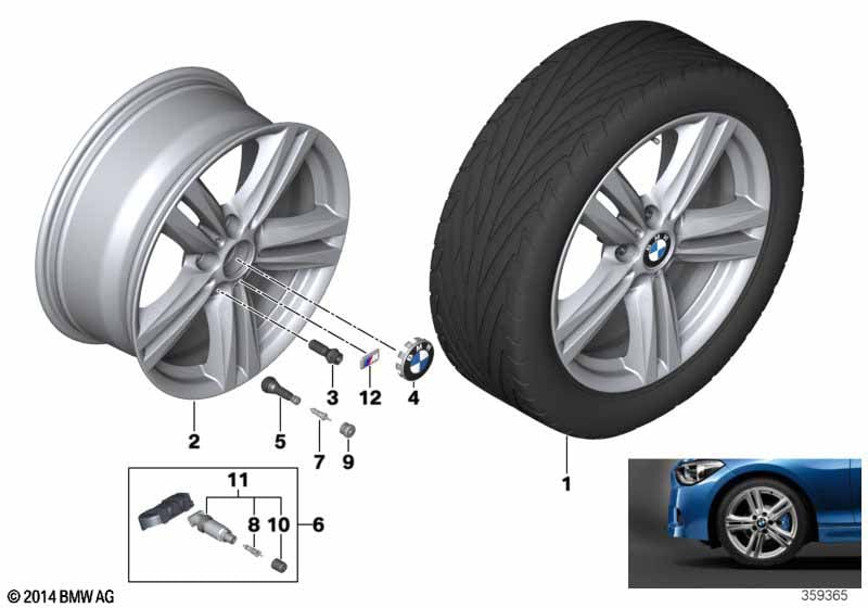 BMW LA wheel M Star Spoke 386-18''