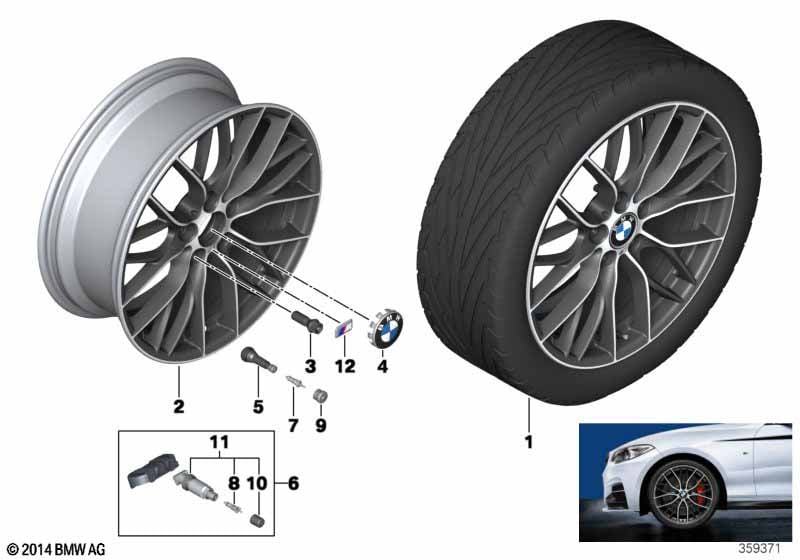 BMW LA wheel M Double Spoke 405-19''