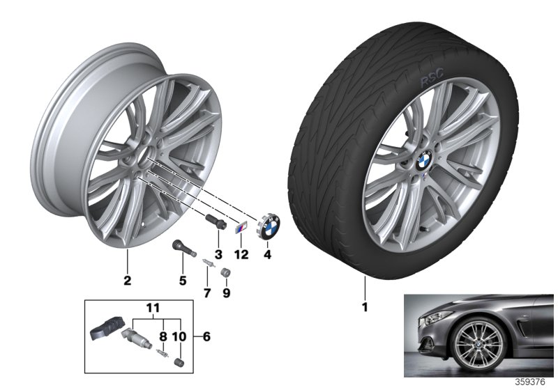 BMW LA wheel M Double Spoke 624 - 20''