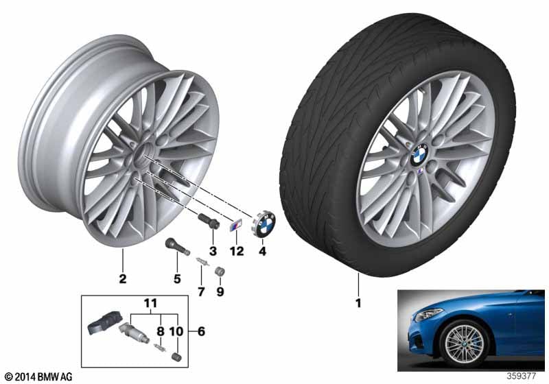 BMW LA wheel M Double Spoke 460 - 17''