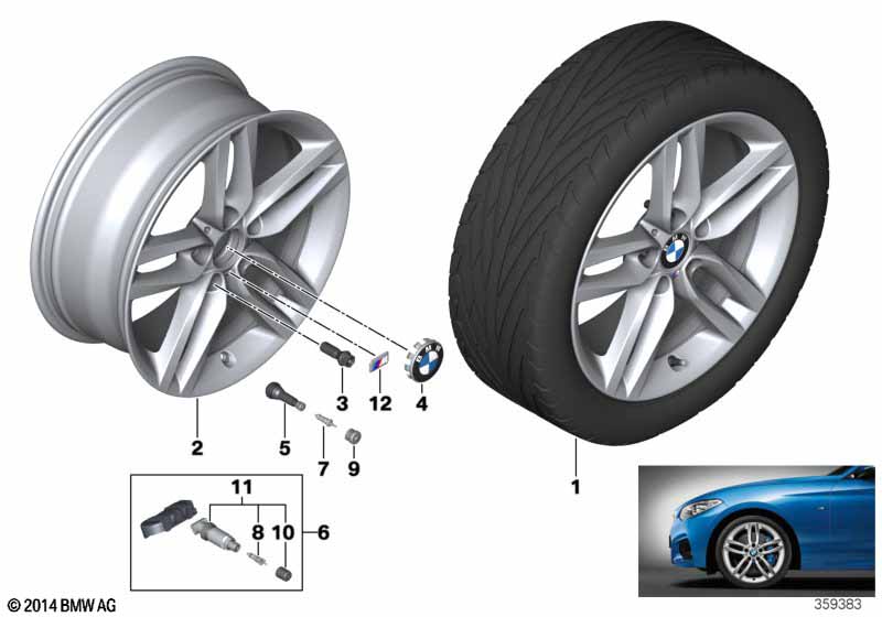 BMW LA wheel M Double Spoke 461 - 18''