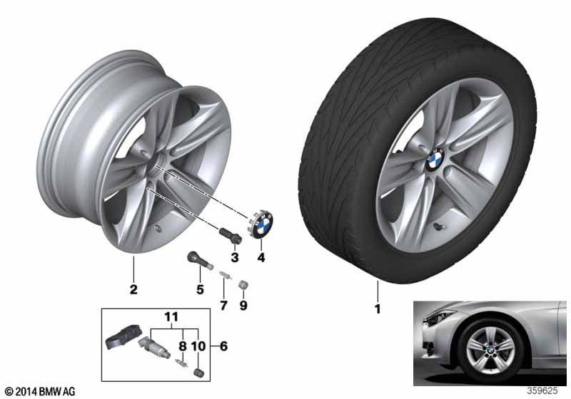 BMW LA wheel Star Spoke 391- 16''