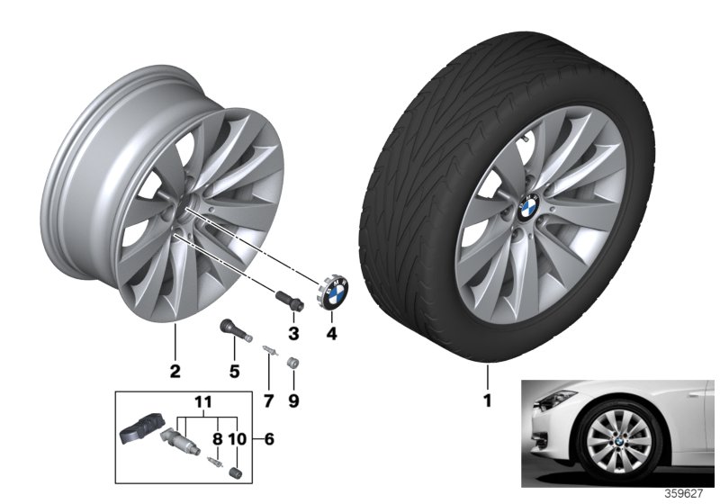 BMW LA wheel V-Spoke 413 - 17''