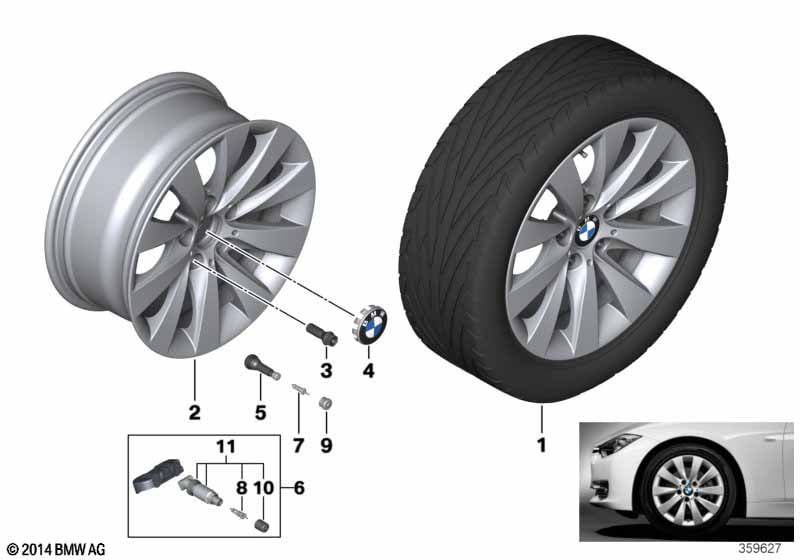 BMW LM-fälg V-eker 413 - 17''